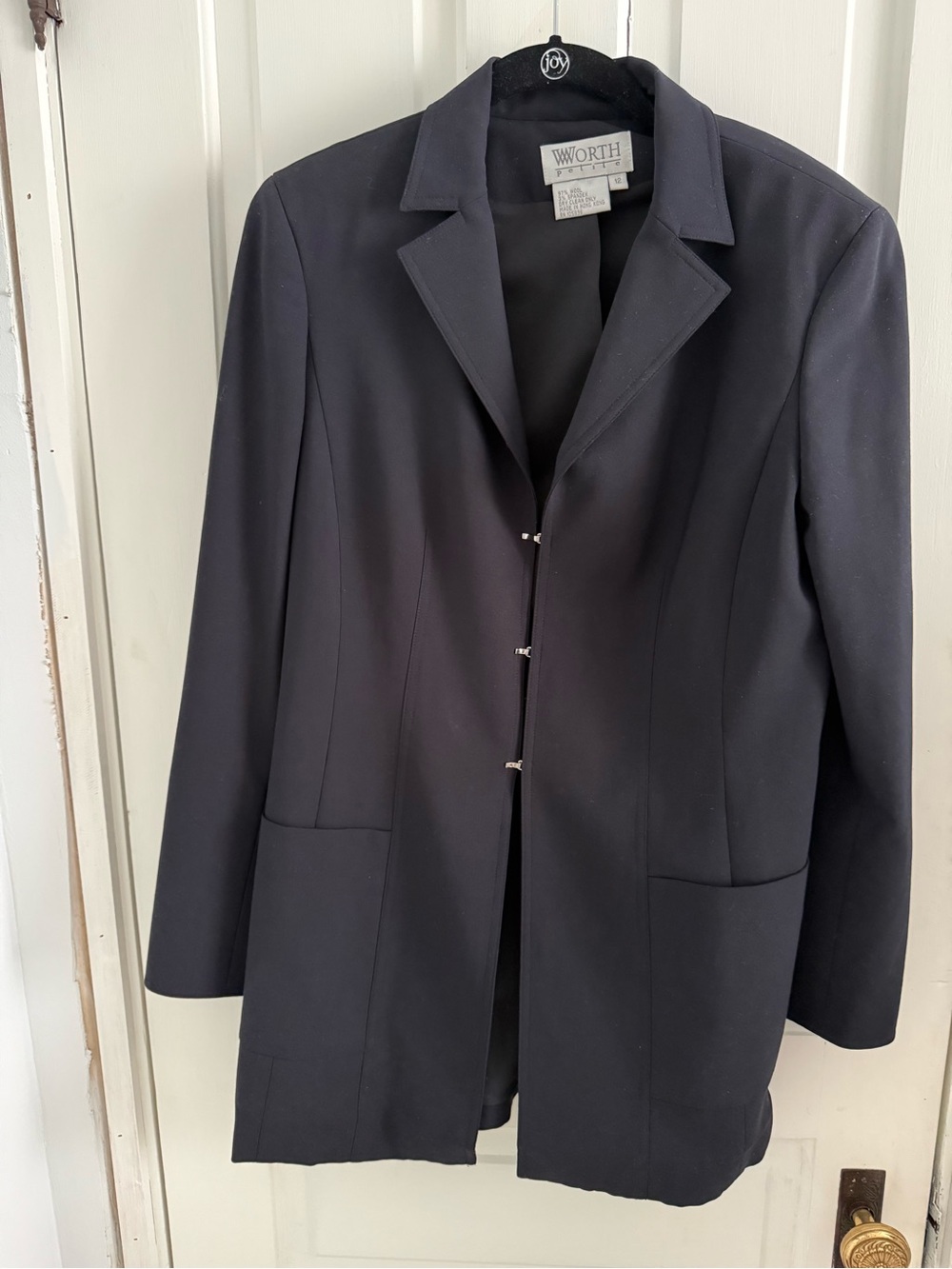 Worth Petites 12 P designer vintage about 1998 to 2001 wool 31” length